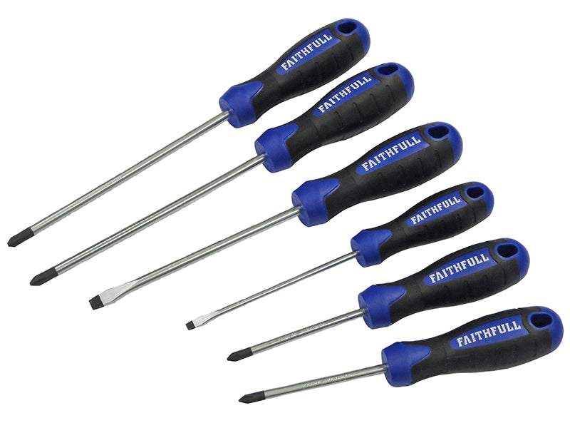 Boxed Soft Grip Screwdriver Set, 6 Piece, Faithfull