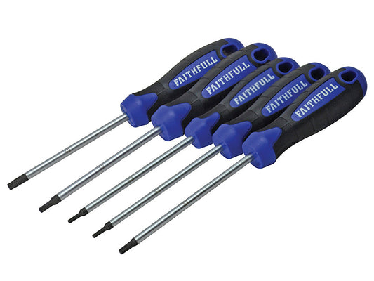 Star (Torx) Head Screwdriver Set, 5 Piece, Faithfull