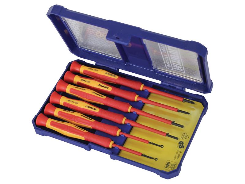 Precision VDE Screwdriver Set, 6 Piece, Faithfull