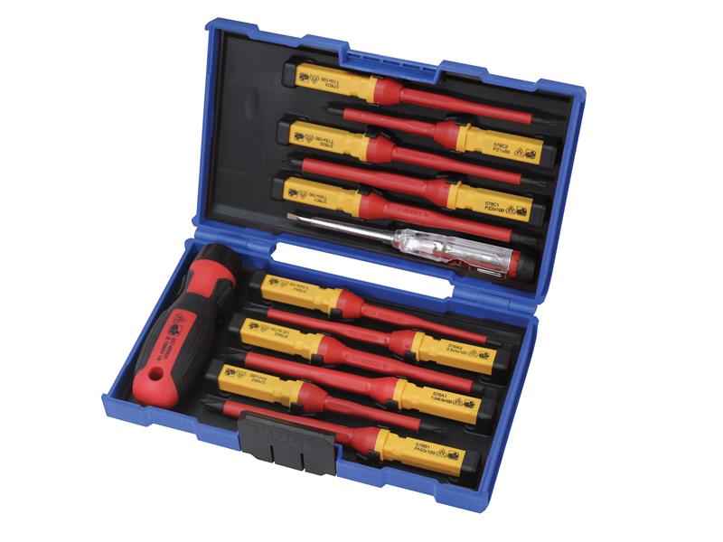 Interchangeable VDE Screwdriver Set, 13 Piece, Faithfull