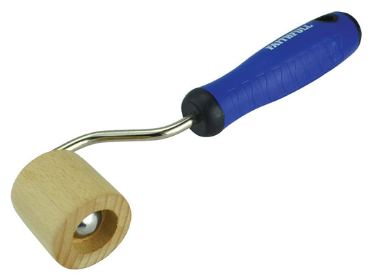 Soft Grip Seam Roller - Wooden, Faithfull