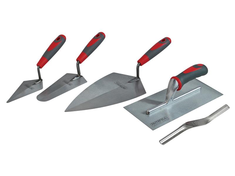 Soft Grip Handle Trowel Pack 5 Piece, Faithfull