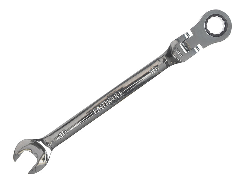 Ratchet Combination Spanner Flex Head CV 10mm, Faithfull