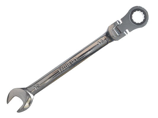 Ratchet Combination Spanner Flex Head CV 12mm, Faithfull