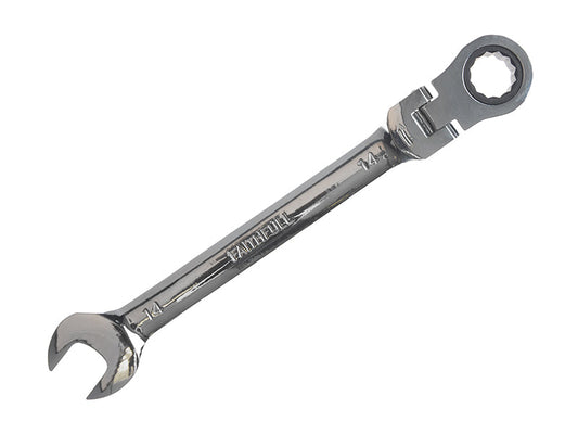 Ratchet Combination Spanner Flex Head CV 14mm, Faithfull