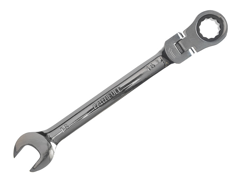 Ratchet Combination Spanner Flex Head CV 16mm, Faithfull