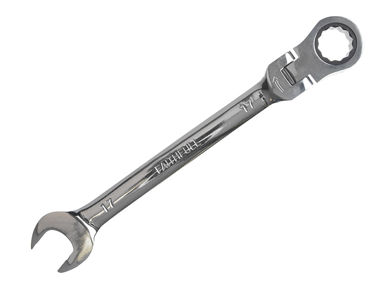 Ratchet Combination Spanner Flex Head CV 18mm, Faithfull