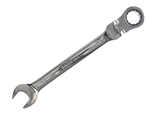 Ratchet Combination Spanner Flex Head CV 17mm, Faithfull