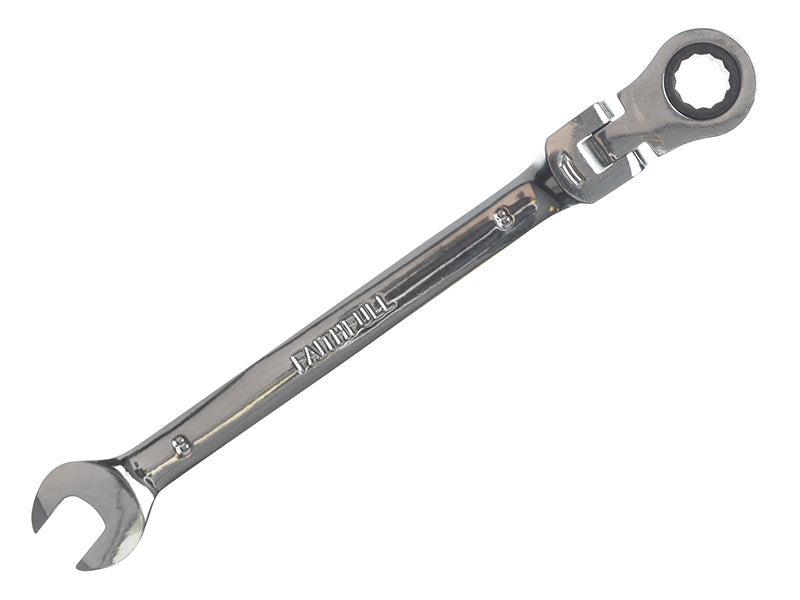 Ratchet Combination Spanner Flex Head CV 8mm, Faithfull