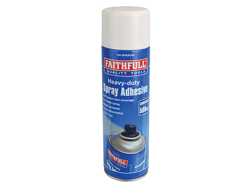 Spray Adhesive Non-Chlorinated 500ml, Faithfull