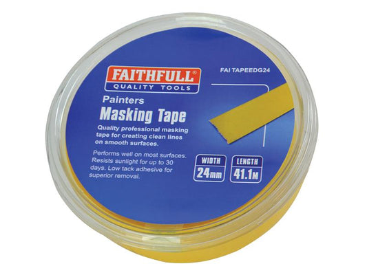 Edge Masking Tape 24mm x 41.1m, Faithfull