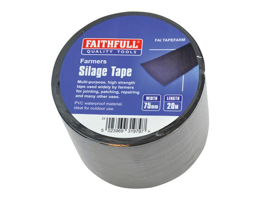 Farmer's Silage Tape 75mm x 20m, Faithfull