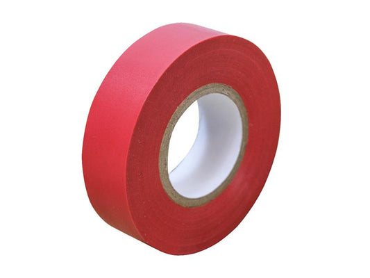 PVC Electrical Tape Red 19mm x 20m, Faithfull