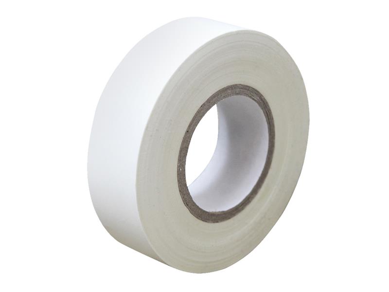 PVC Electrical Tape White 19mm x 20m, Faithfull