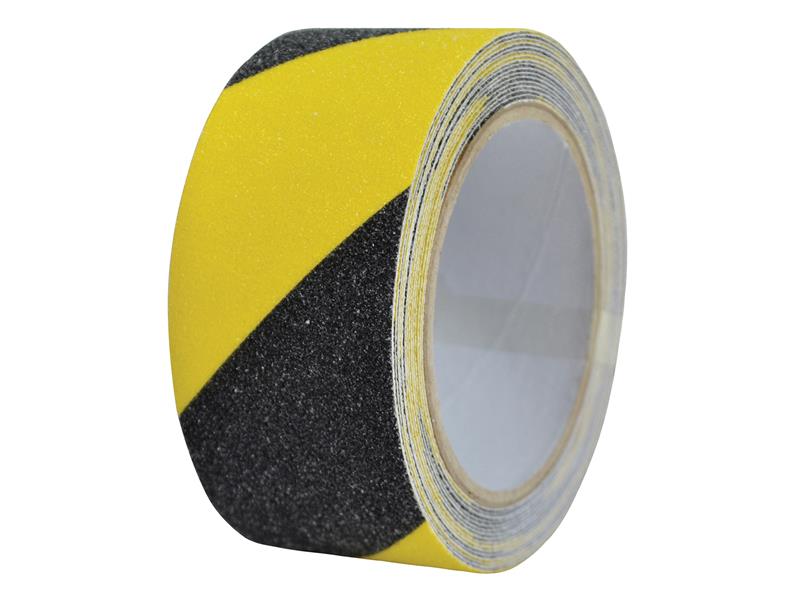 Anti-Slip Tape 50mm x 5m Black & Yellow Hazard, Faithfull