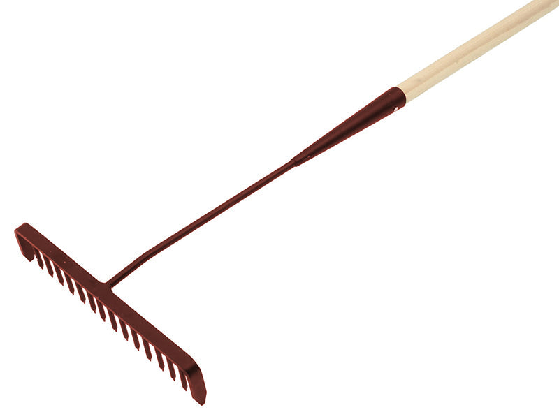 Tarmac Rake 16 Round Teeth - Wooden Handled, Faithfull