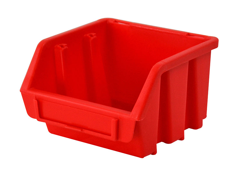 Interlocking Storage Bin Size1 Red 116 x 112 x 75mm, Faithfull