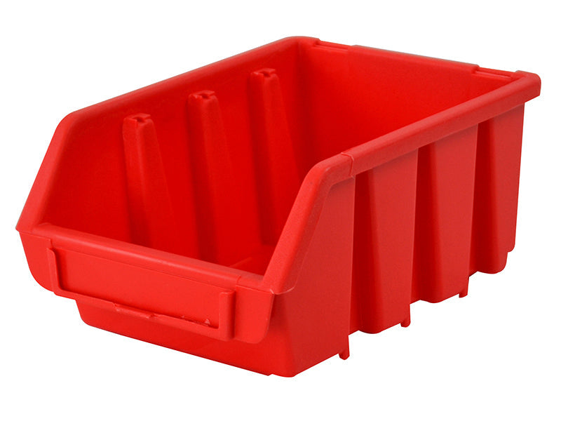 Interlocking Storage Bin Size 2 Red 116 x 161 x 75mm, Faithfull