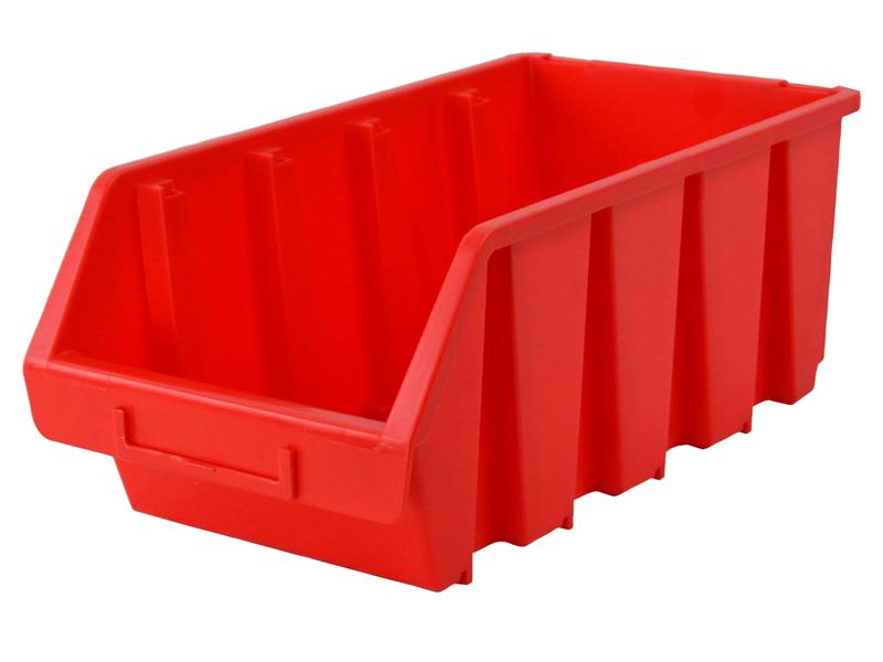 Interlocking Storage Bin Size 4 Red 209 x 340 x 155mm, Faithfull