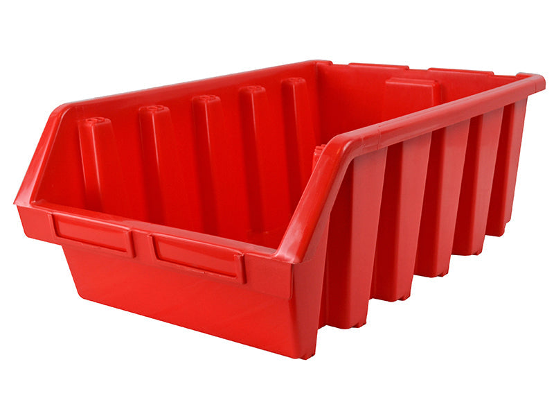 Interlocking Storage Bin Size 5 Red 333 x 500 x 187mm, Faithfull