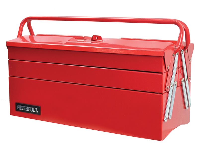 Metal Cantilever Toolbox - 5 Tray 40cm (16in), Faithfull