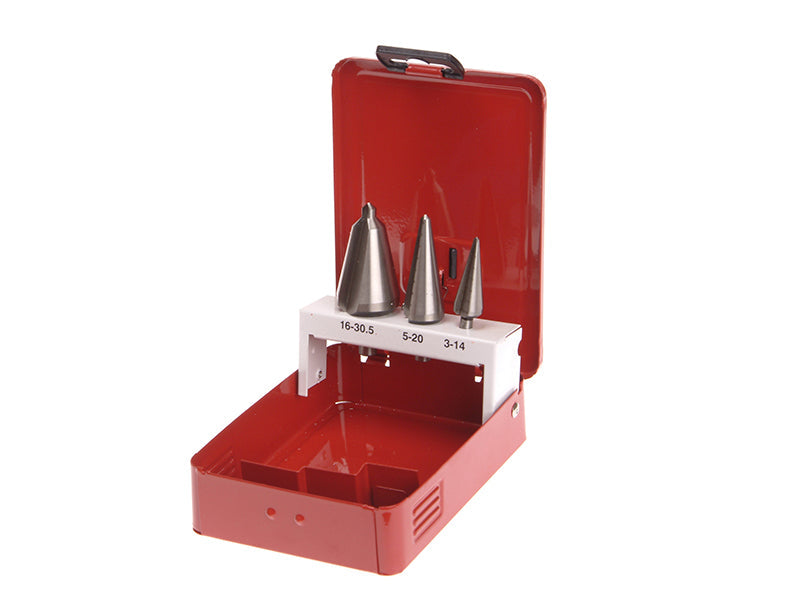 HSS Taper Drill Bit Set of 3, Faithfull