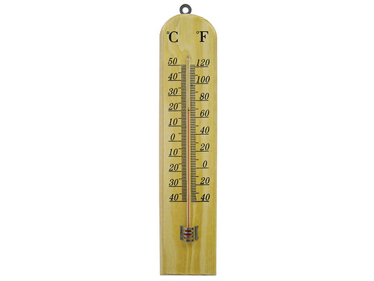 Wall Thermometer - Wood 260mm, Faithfull