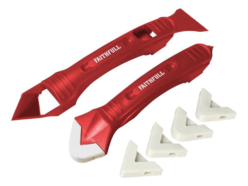 Silicone Scraper Kit Two Piece, Faithfull