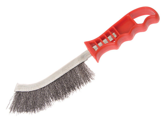 Wire Scratch Brush Steel Red Handle, Faithfull