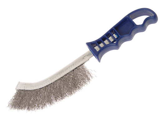 Wire Scratch Brush Stainless Steel Blue Handle, Faithfull