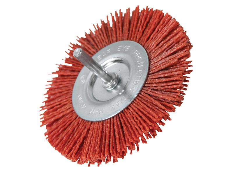 Nylon Circular Brush 100mm x 6mm Shank, Faithfull