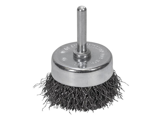 Wire Cup Brush 50mm x 6mm Shank, 0.30mm Wire, Faithfull