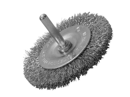 Wire Brush 75mm x 6mm Shank, 0.30 Wire, Faithfull