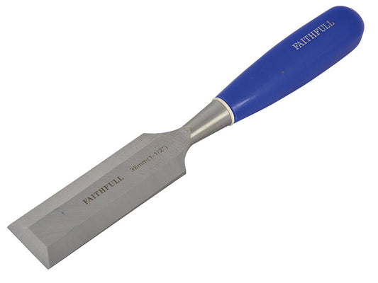 Bevel Edge Chisel Blue Grip 38mm (1.1/2in), Faithfull