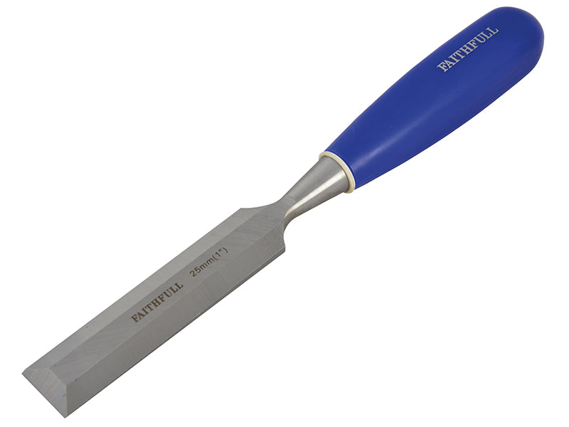 Bevel Edge Chisel Blue Grip 25mm (1 in), Faithfull