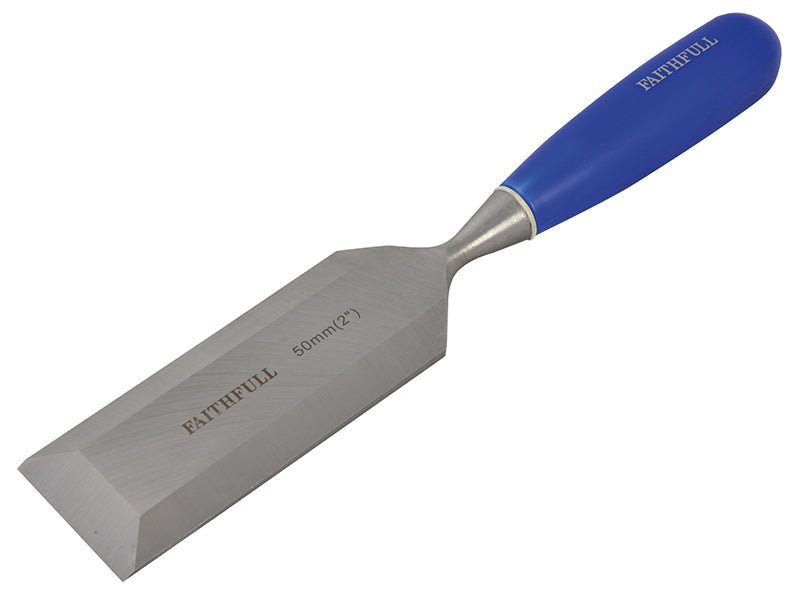 Bevel Edge Chisel Blue Grip 50mm (2in), Faithfull