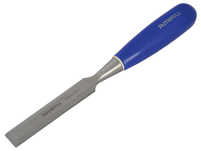 Bevel Edge Chisel Blue Grip 19mm (3/4in), Faithfull