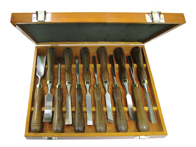 Woodcarving Set of 12 in Case, Faithfull