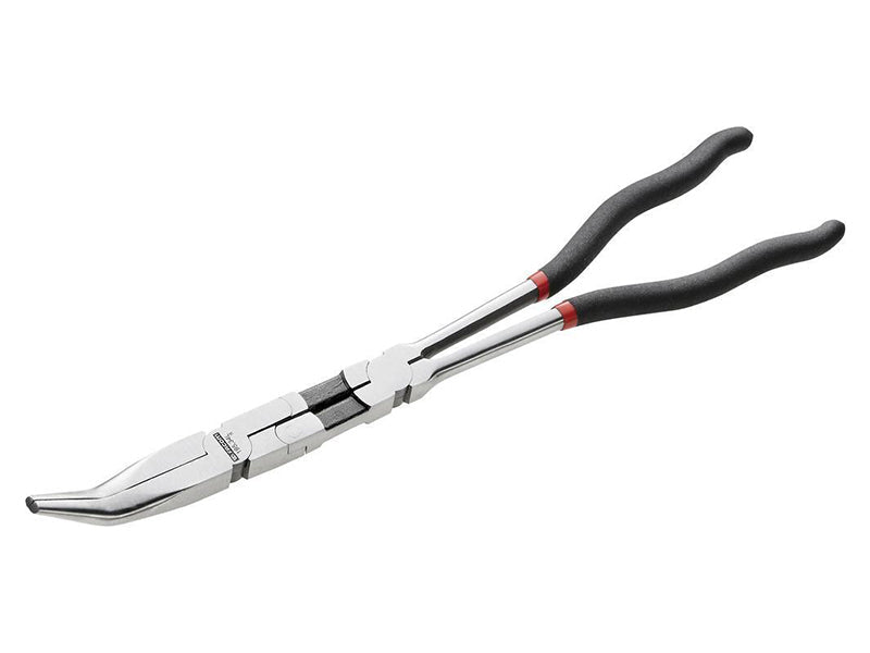 Double Jointed Extra Long Half-Round Nose Pliers 45° Angle 340mm, Facom