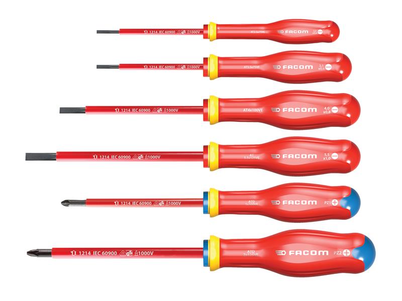 Protwist® VDE Screwdriver Set, 6 Piece, Facom