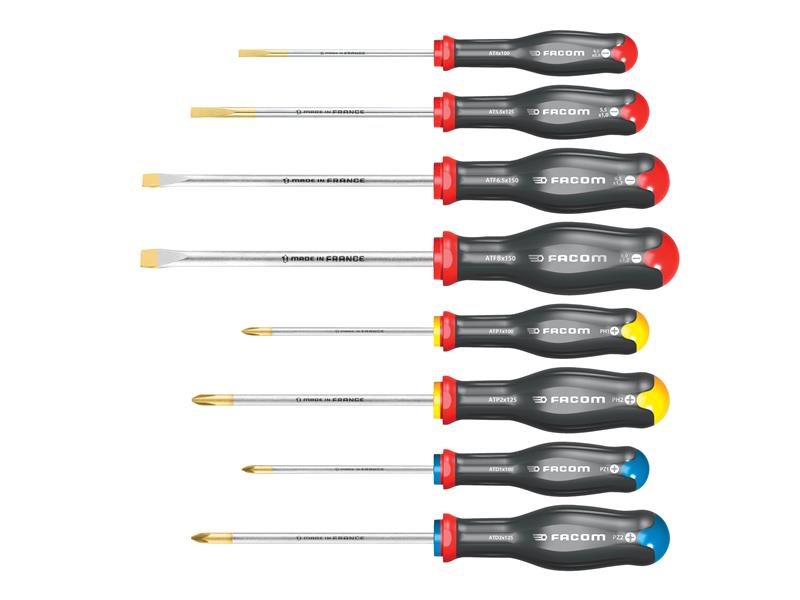 Protwist® Screwdriver Set, 8 Piece, Facom