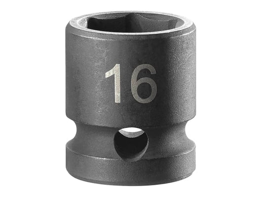 6-Point Stubby Impact Socket 1/2in Drive 16mm, Facom