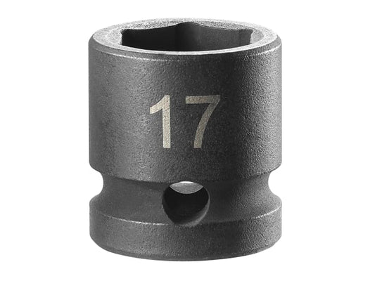 6-Point Stubby Impact Socket 1/2in Drive 17mm, Facom