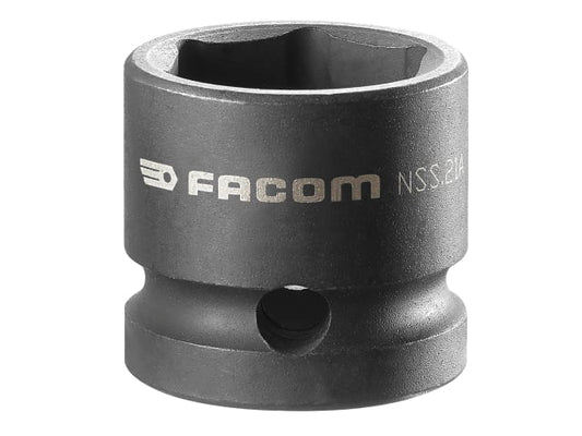 6-Point Stubby Impact Socket 1/2in Drive 21mm, Facom