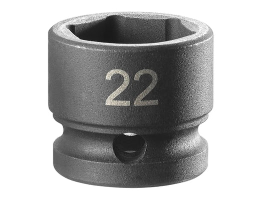 6-Point Stubby Impact Socket 1/2in Drive 22mm, Facom