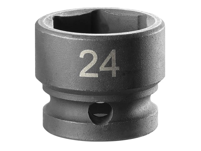 6-Point Stubby Impact Socket 1/2in Drive 24mm, Facom