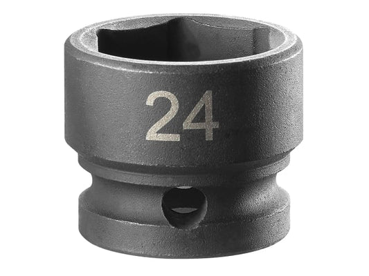 6-Point Stubby Impact Socket 1/2in Drive 24mm, Facom