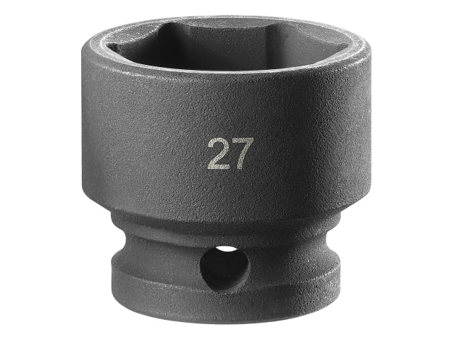 6-Point Stubby Impact Socket 1/2in Drive 27mm, Facom