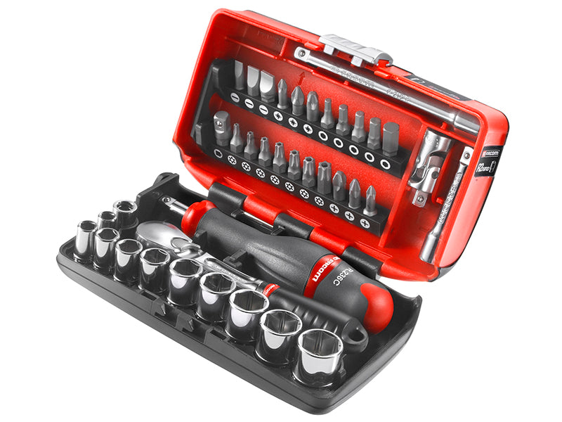 RL.Nano1PB Nano Socket Set Metric 1/4in Drive, Facom