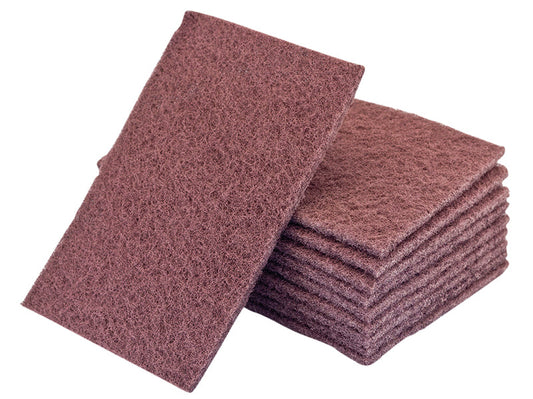 Hand Pads Maroon Very Fine 230 x 150mm (Pack 10), Flexipads World Class